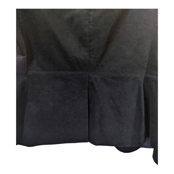 Talbots Black Velvet Blazer Holiday/Party Blazer Women's 10 Black - Picture 9 of 11